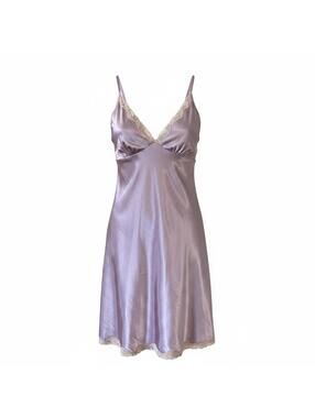 Victoria's Secret Nightgown Lavender Lingerie with Lace Trim